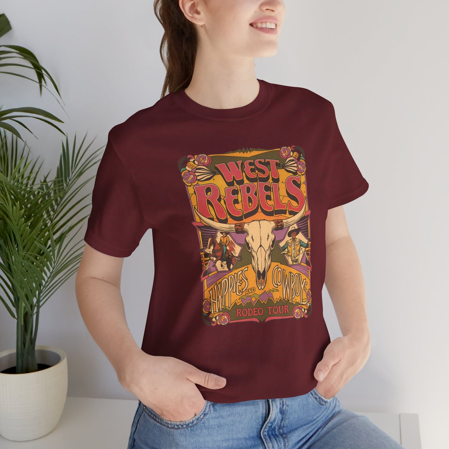 West Rebels Hippies & Cowboys T-Shirt