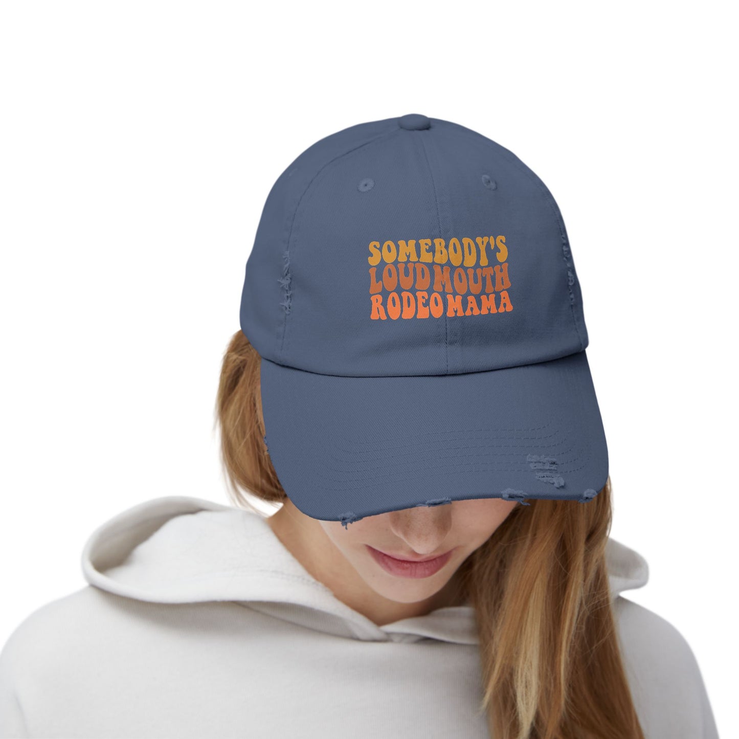 Loudmouth Rodeo Mama Distressed Cap