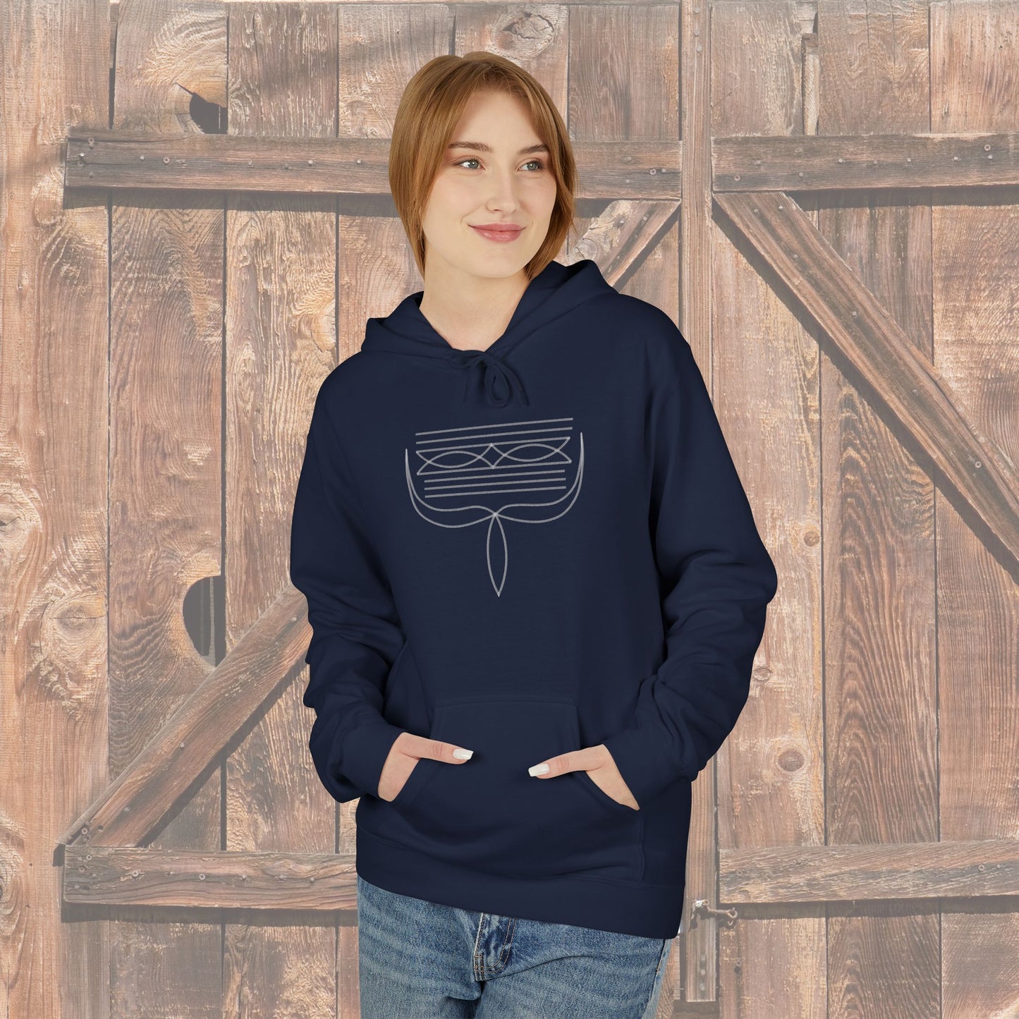 Western Boot Stitch Hoodie