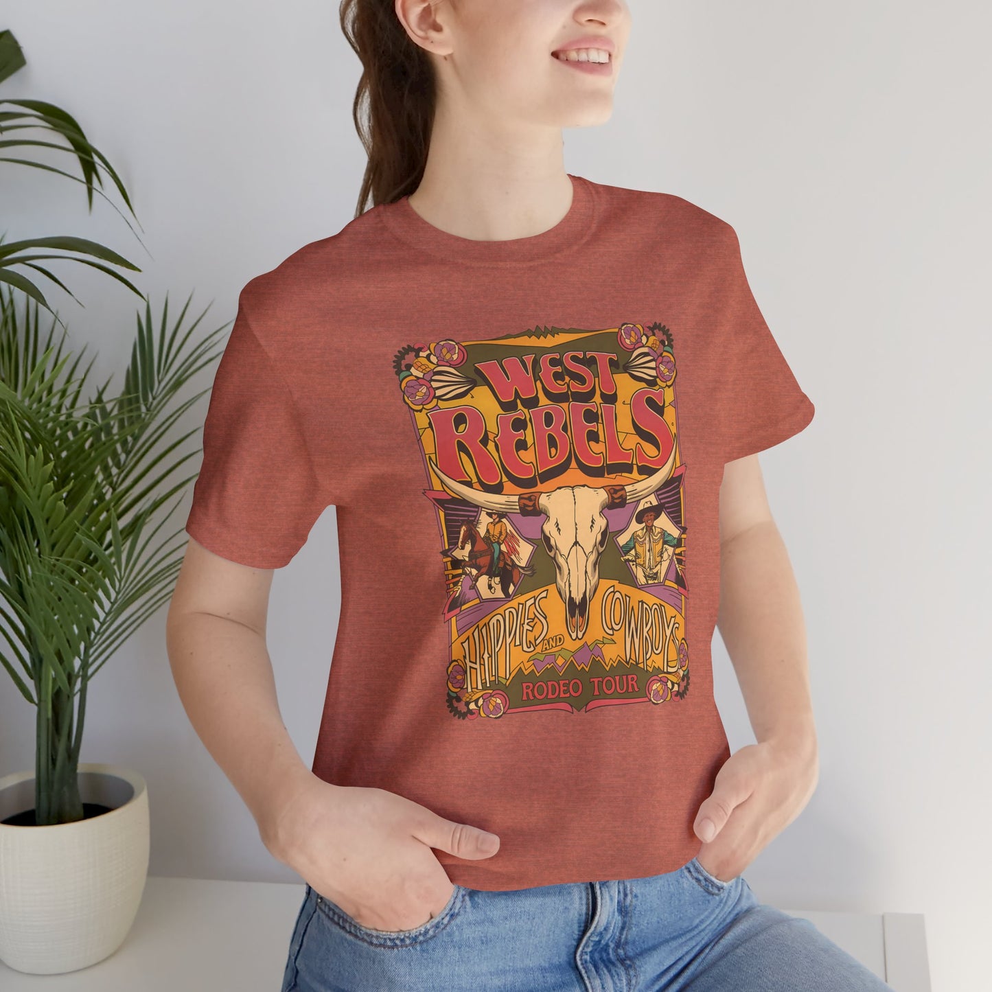 West Rebels Hippies & Cowboys T-Shirt