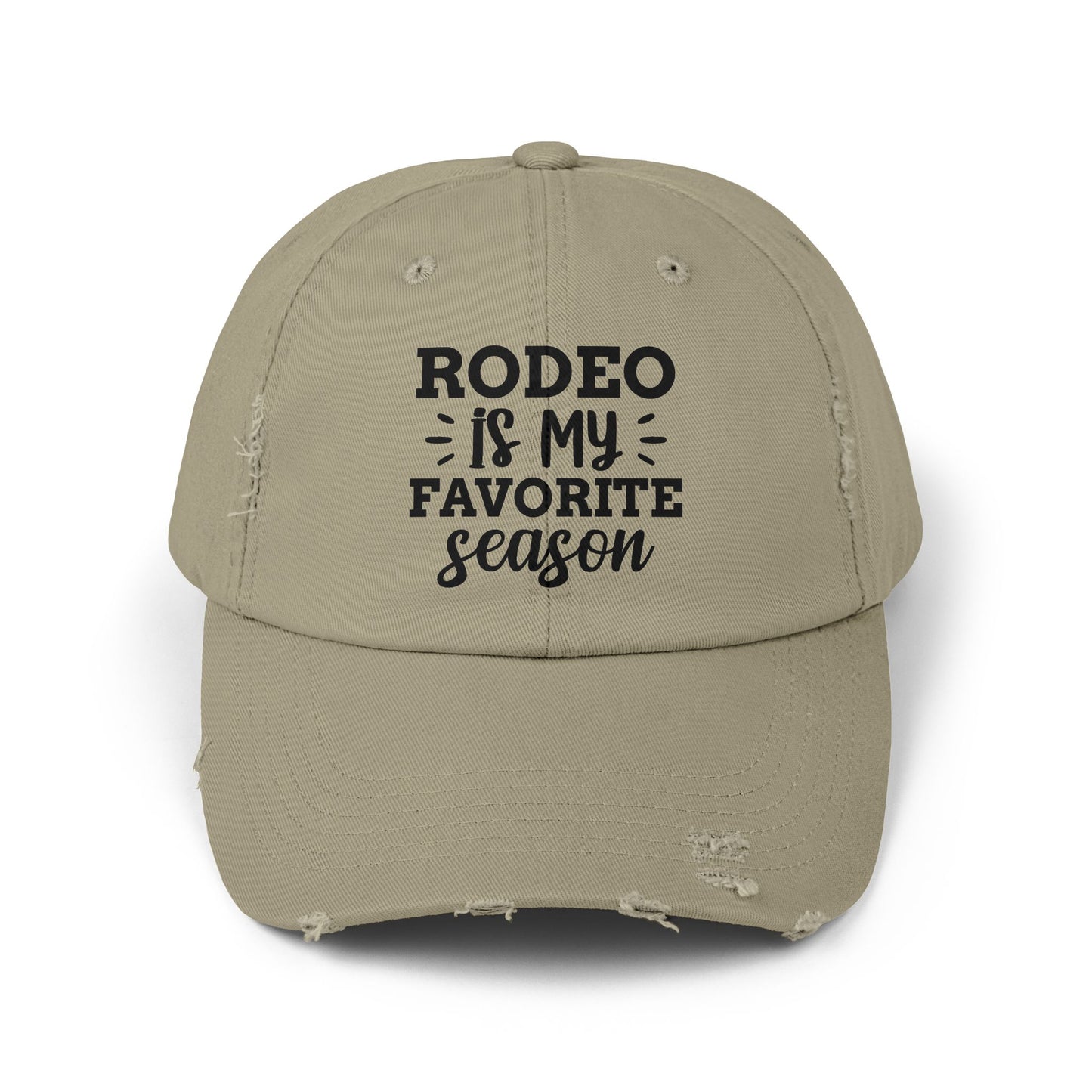 Rodeo Is My Favorite Season Distressed Cap