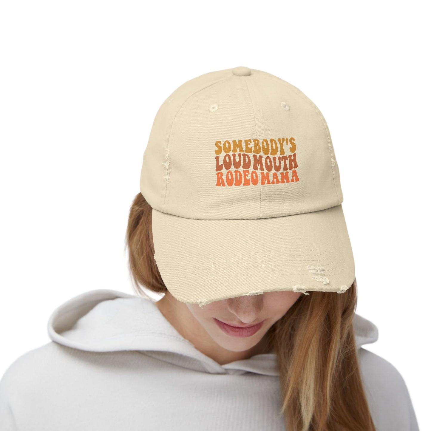 Loudmouth Rodeo Mama Distressed Cap