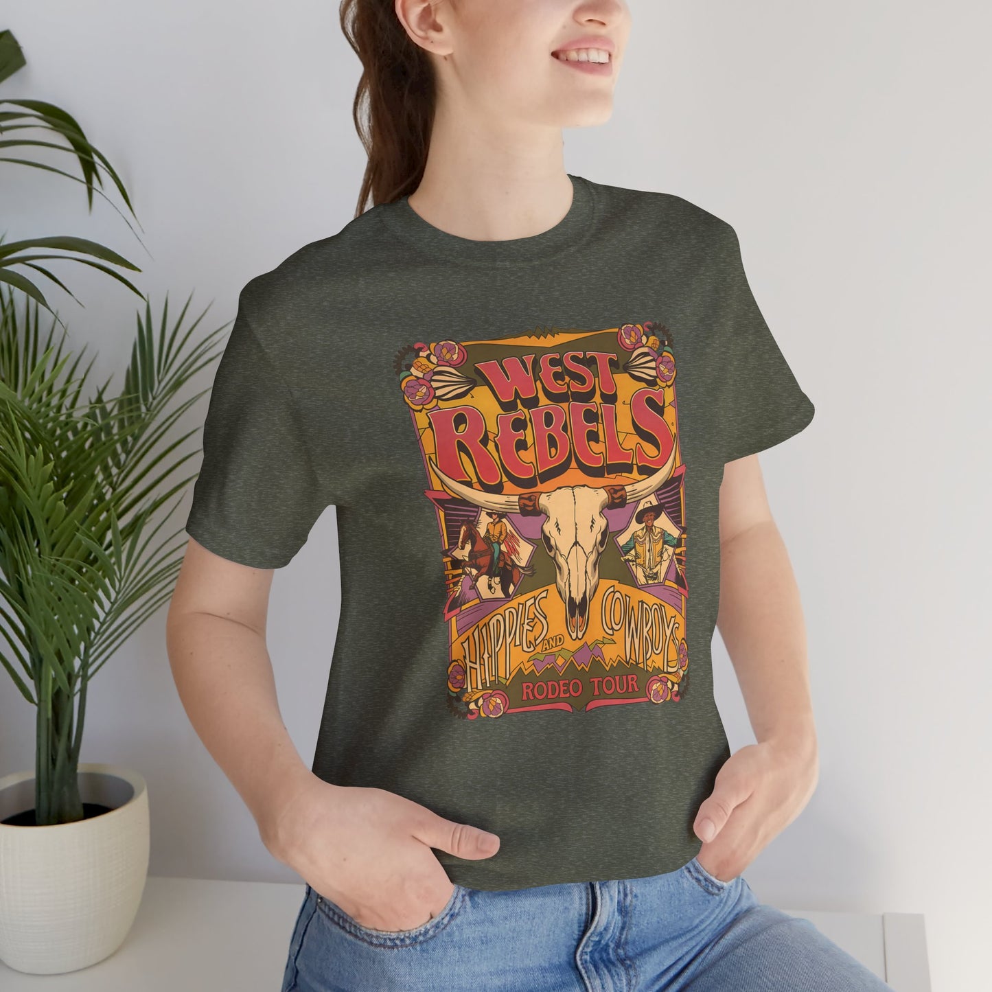 West Rebels Hippies & Cowboys T-Shirt