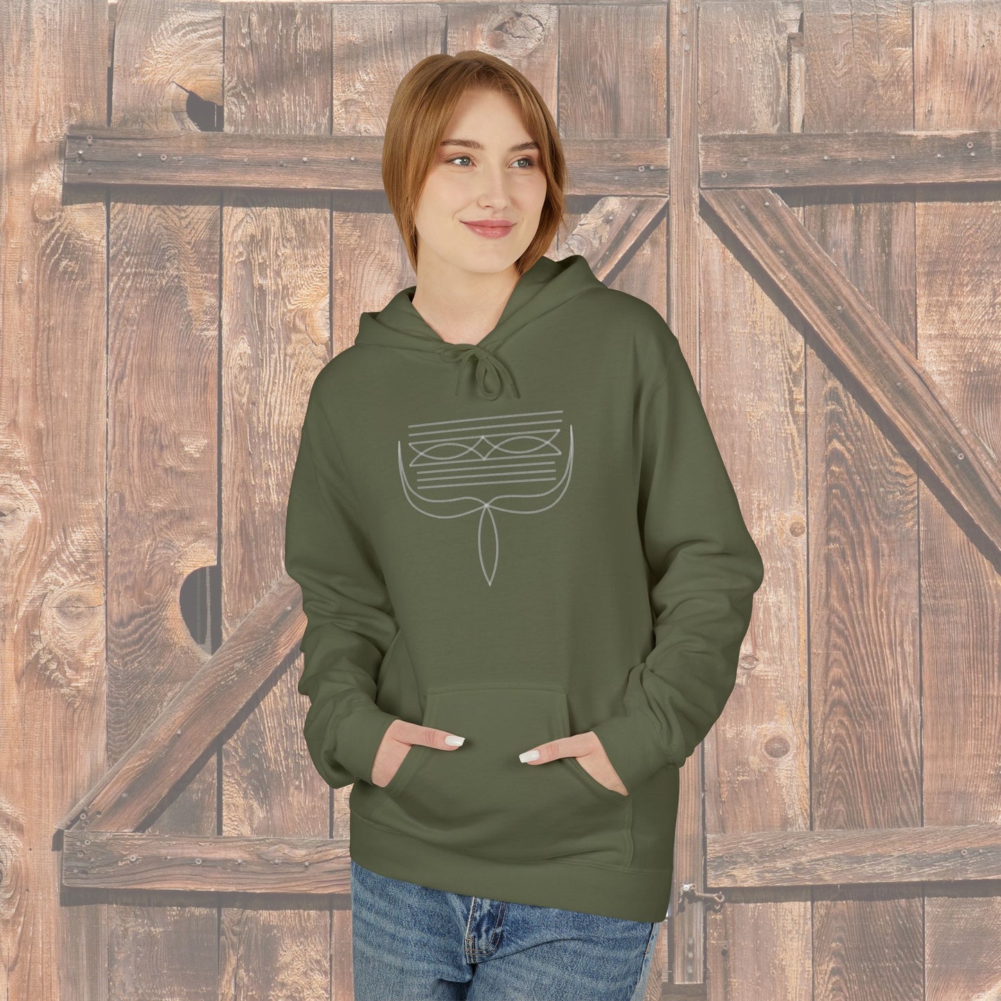 Western Boot Stitch Hoodie