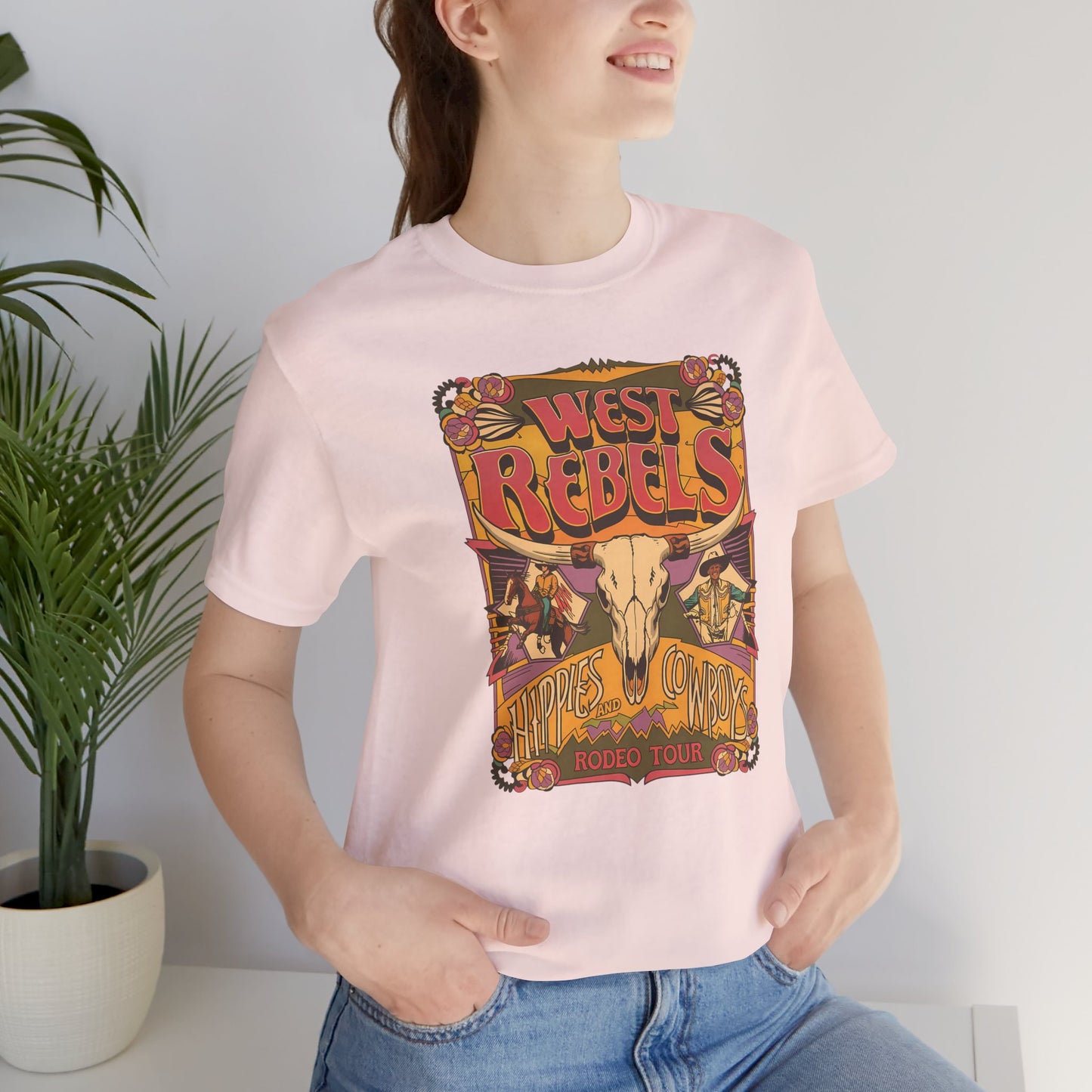 West Rebels Hippies & Cowboys T-Shirt