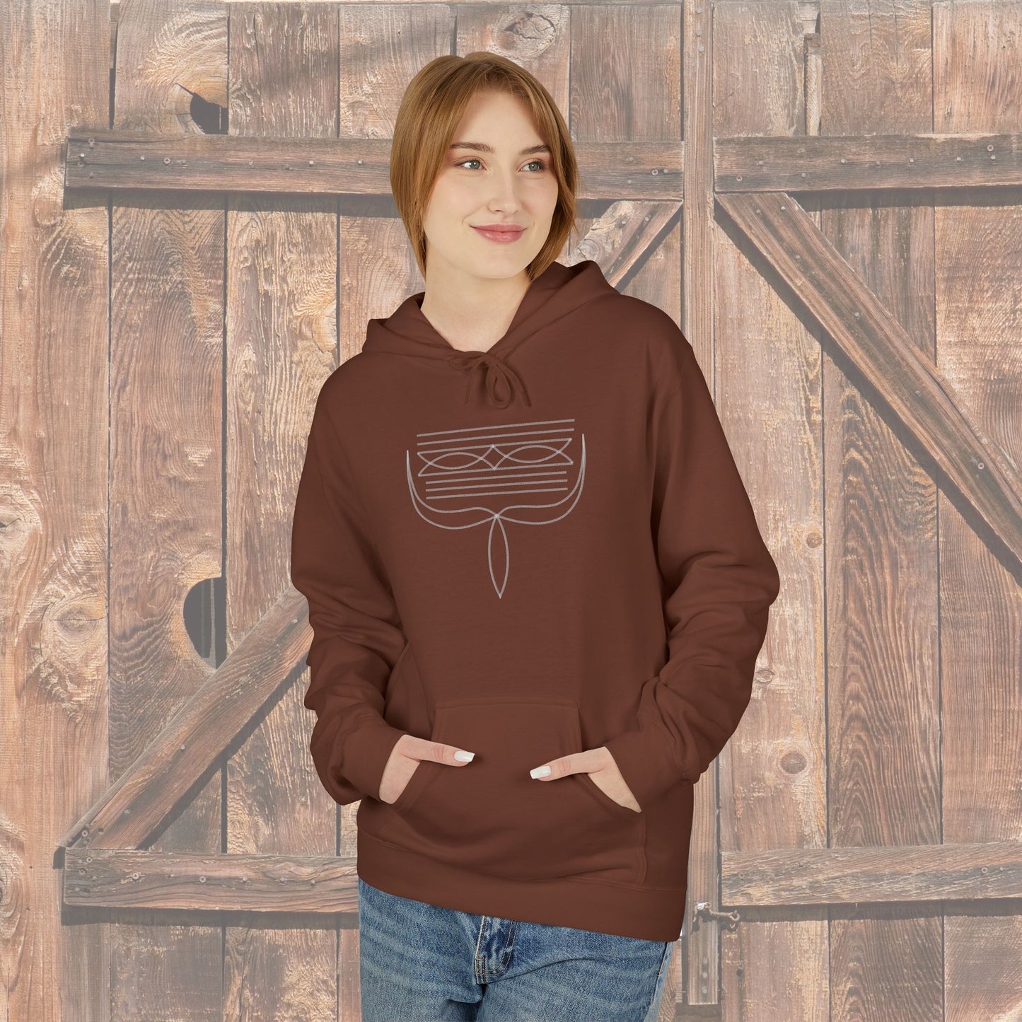 Western Boot Stitch Hoodie