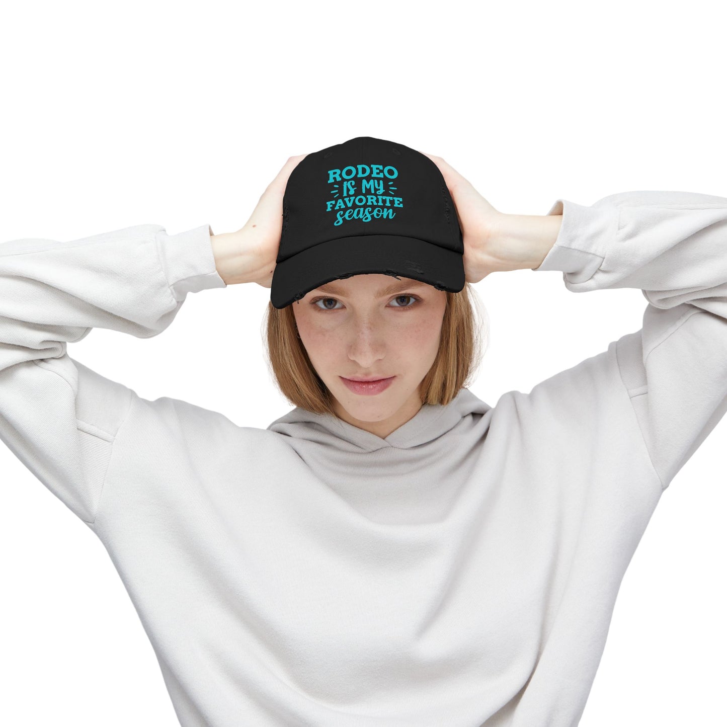 Rodeo Is My Favorite Season Distressed Cap