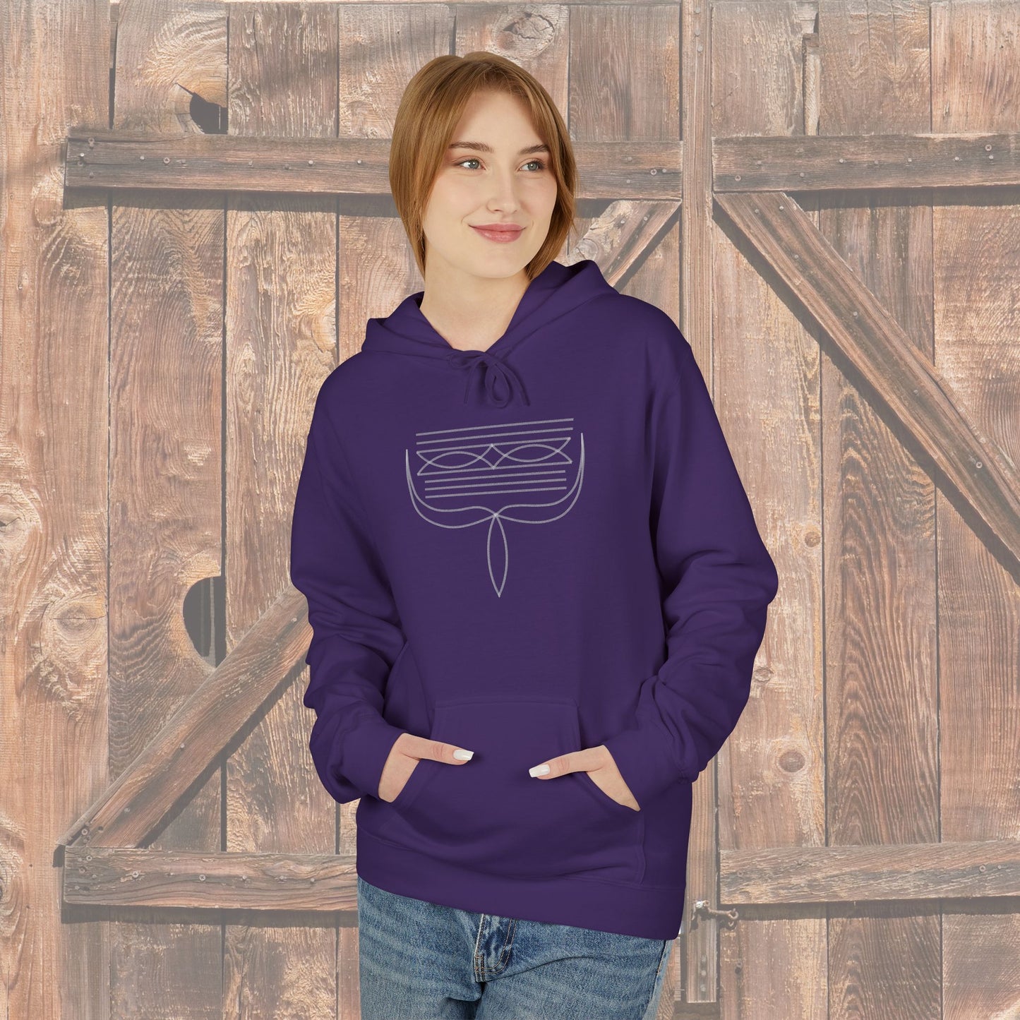 Western Boot Stitch Hoodie