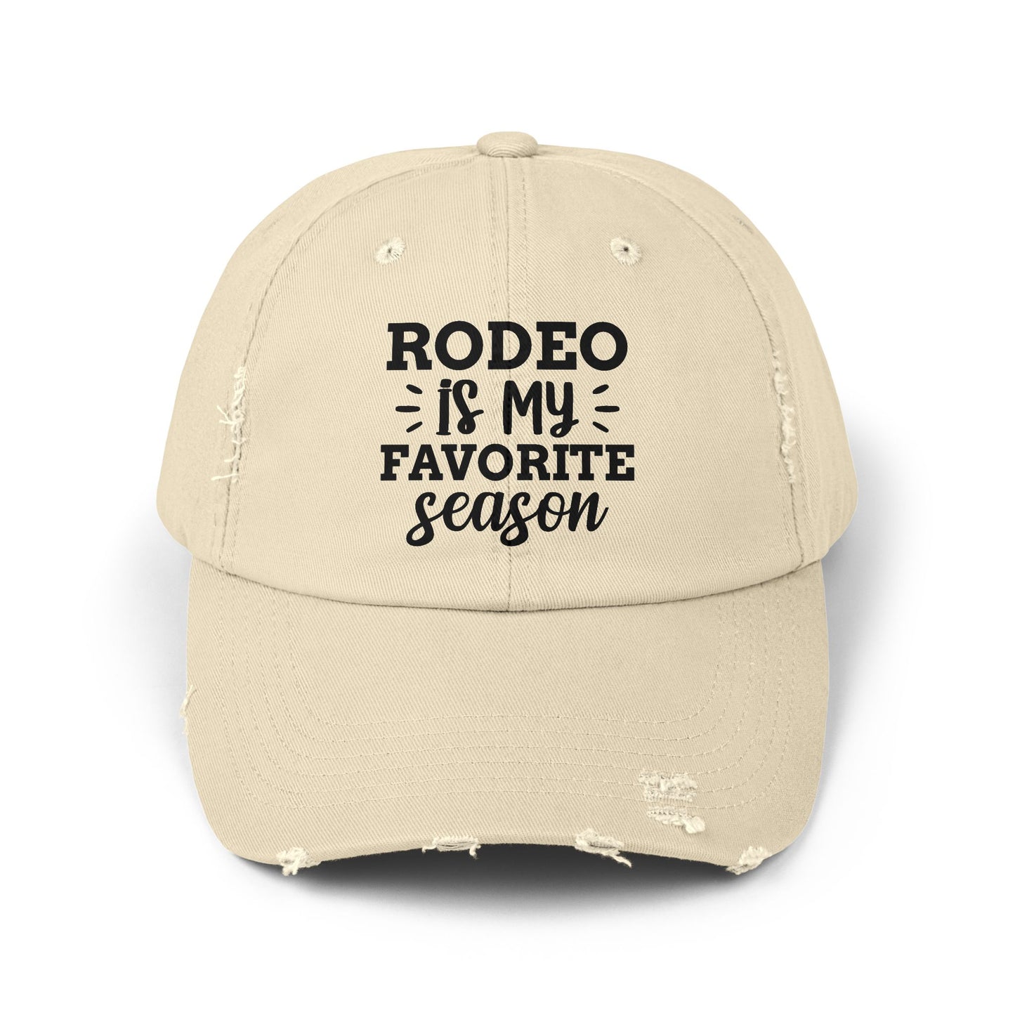 Rodeo Is My Favorite Season Distressed Cap
