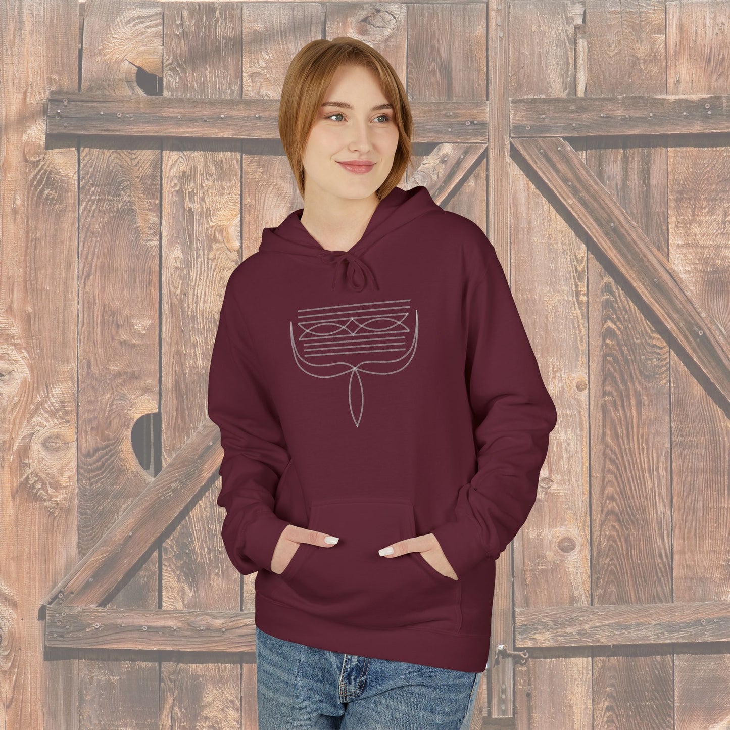 Western Boot Stitch Hoodie