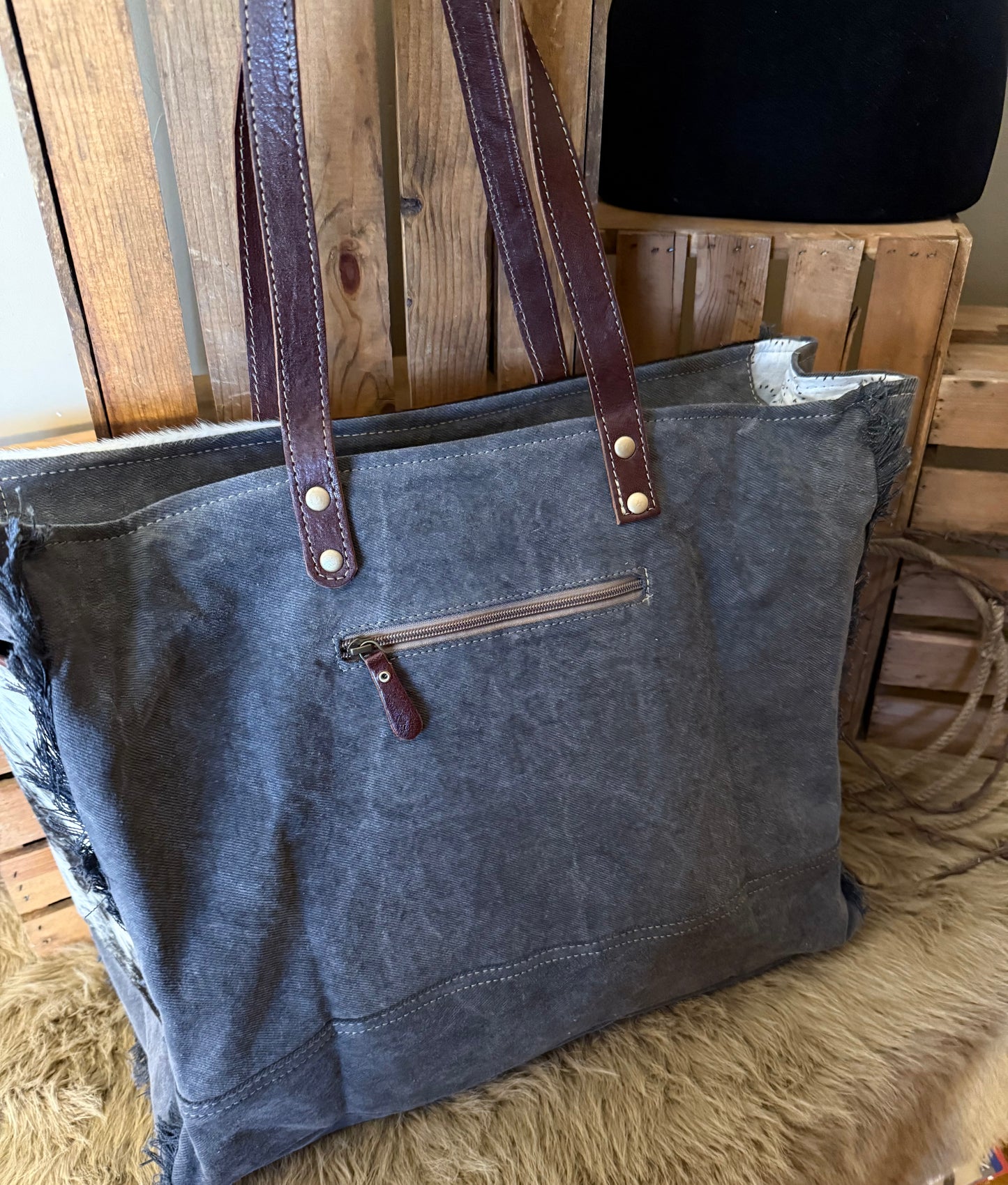 Western Weekender Bag, Cowhide Weekender Bag, Overnight bag, The Cartwright Bag