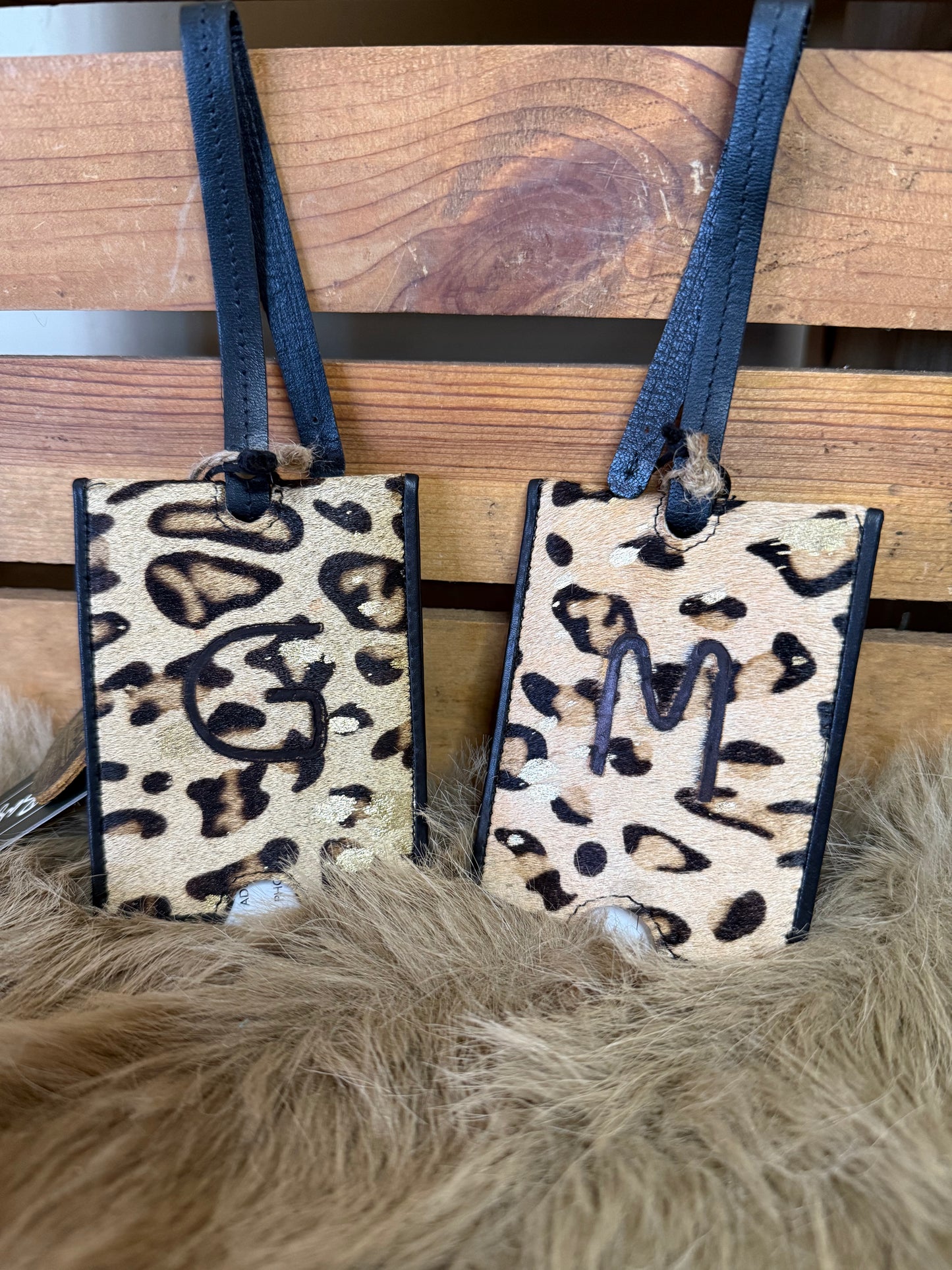 Custom Branded Cowhide Luggage Tag