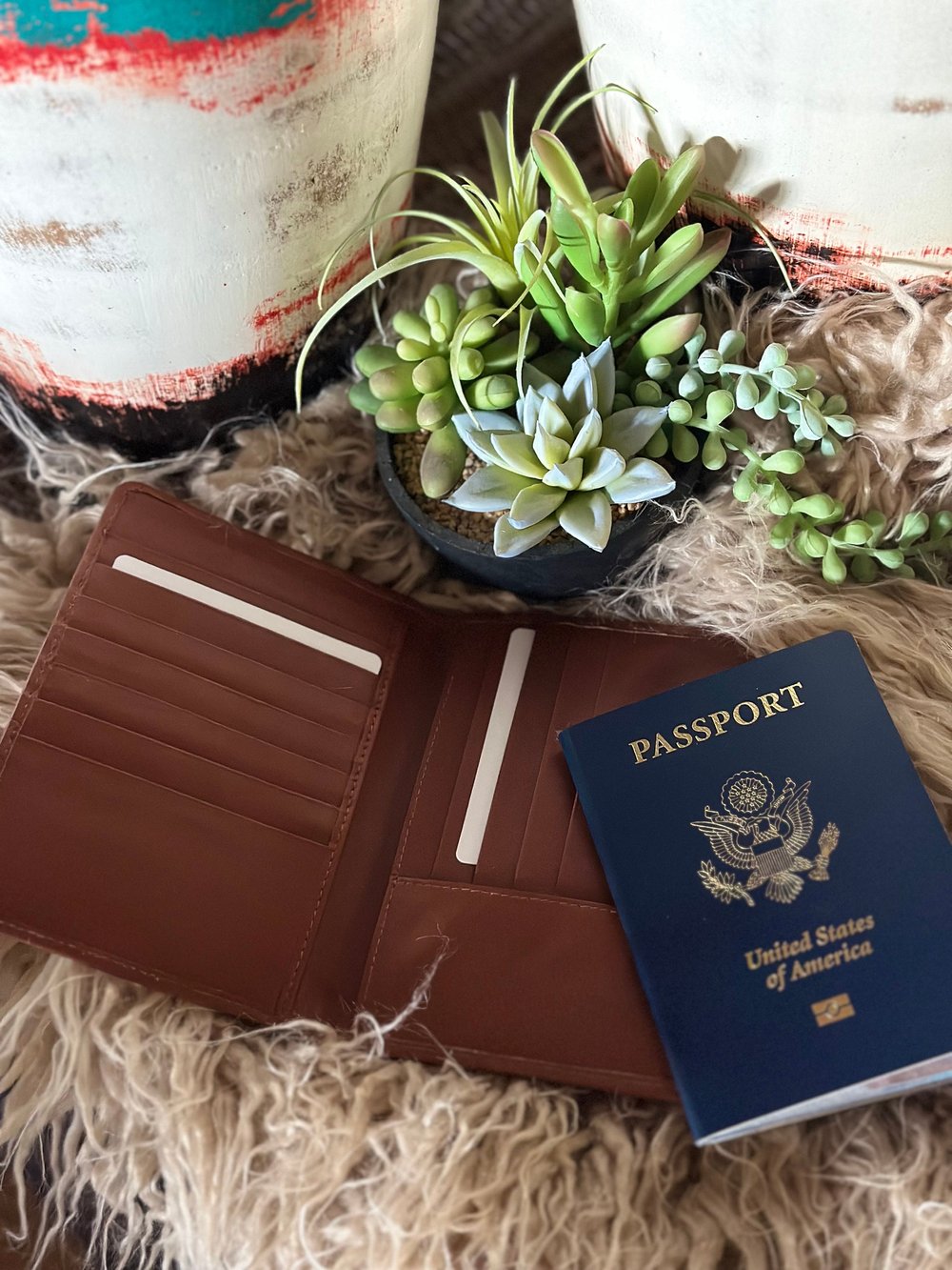 Custom Branded Cowhide Passport Holder