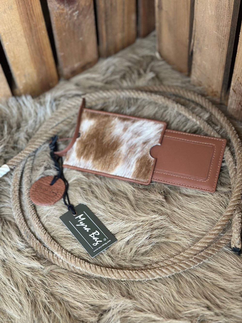 Custom Branded Cowhide Luggage Tag