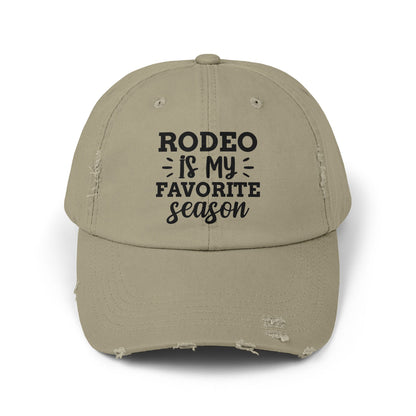 Rodeo Is My Favorite Season Distressed Cap