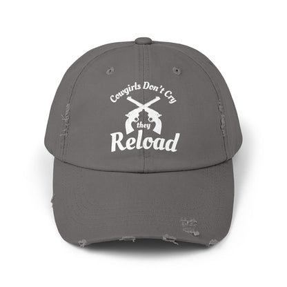 Cowgirls Don't Cry They Reload Distressed Cap