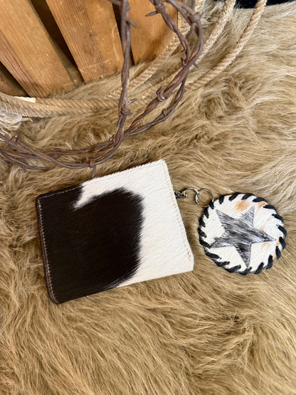 Cowhide Credit Card Wallet, Free Custom Branding