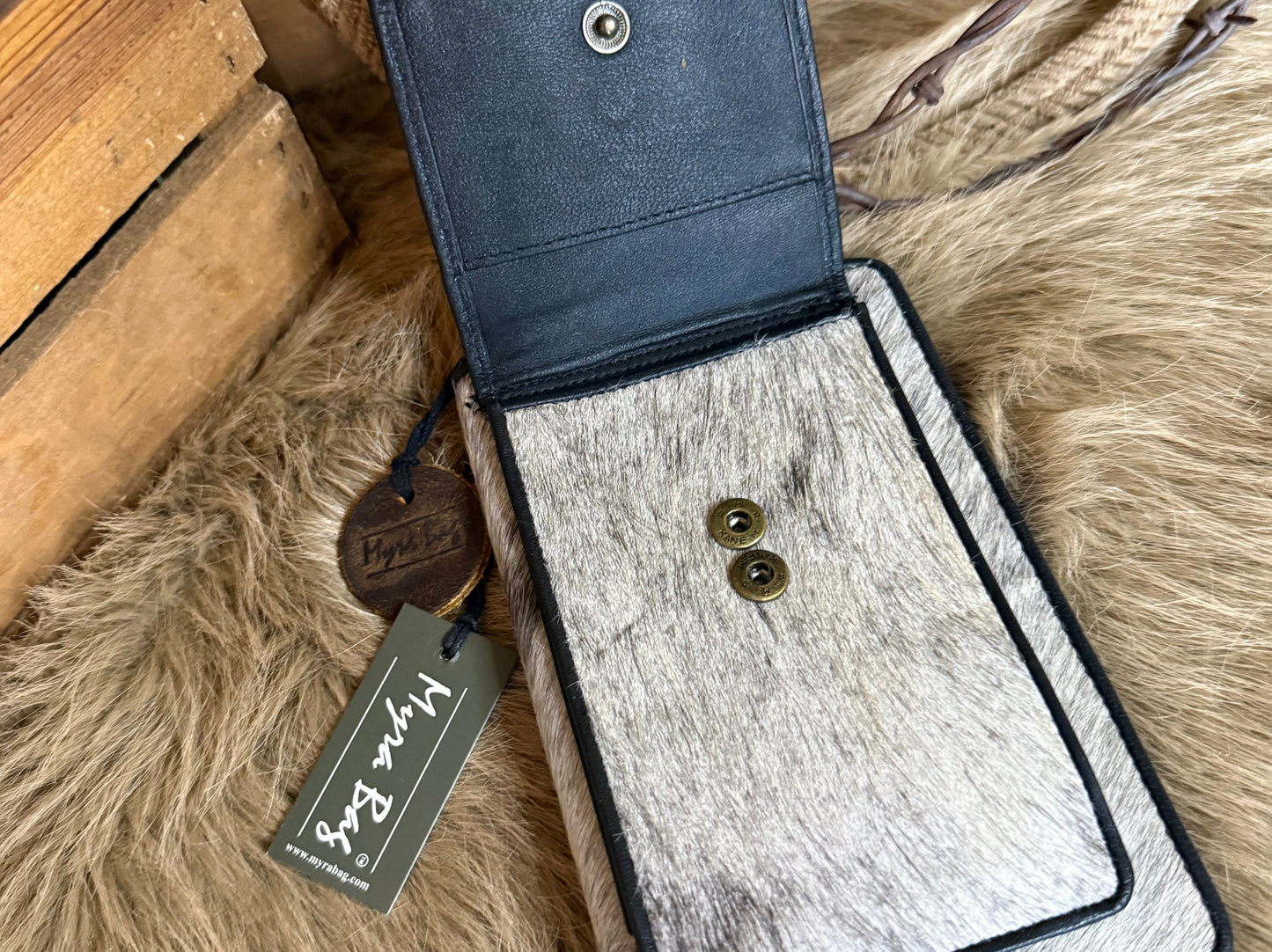 Cowhide Passport Wallet Holder, Free Custom Branding, Personalized Western Passport Wallet, Gift for Travel