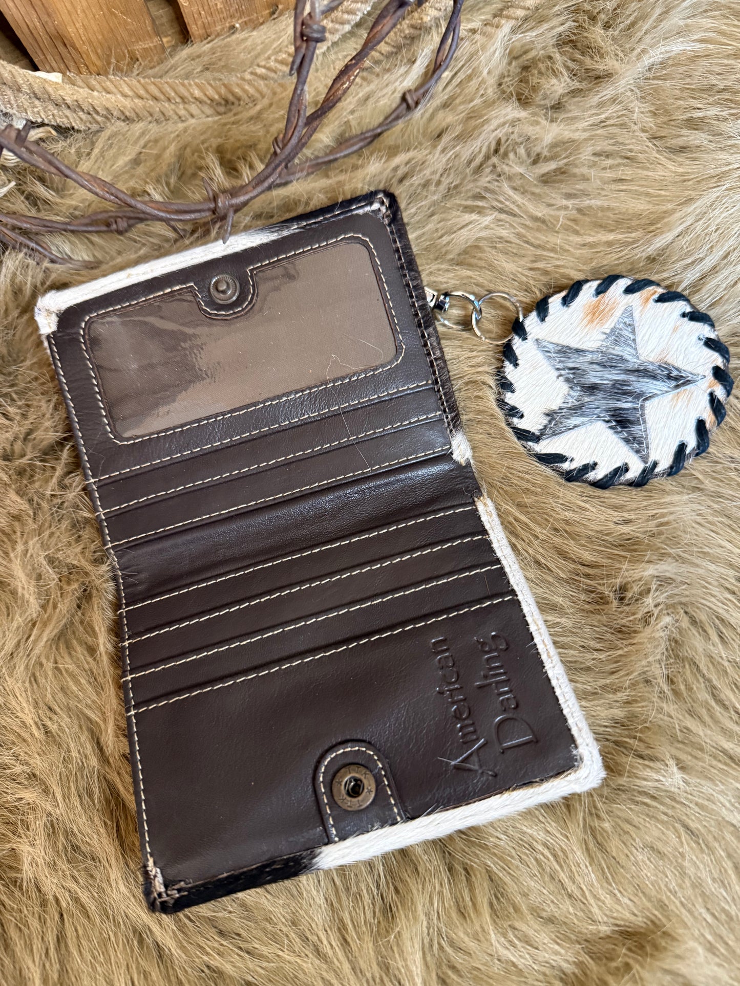 Cowhide Credit Card Wallet, Free Custom Branding