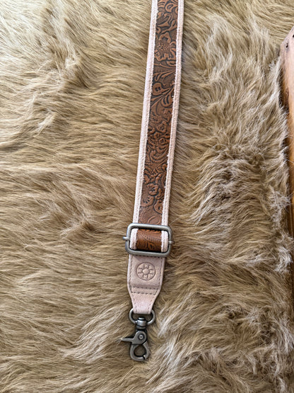 Western Boot Stitched Crossbody Bag,  Tooled Leather Crossbody Bag, Crossbody Purse, The Maverick and Outlaw Bag