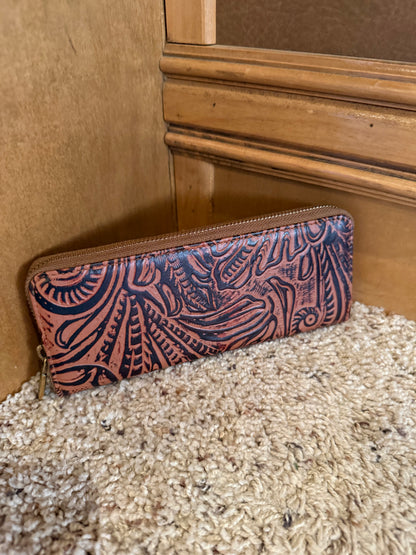 Cowhide Western Jewelry Case, Tooled Leather Jewelry Case, Custom Branded