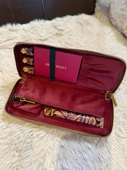 Cowhide Western Jewelry Case, Tooled Leather Jewelry Case, Custom Branded