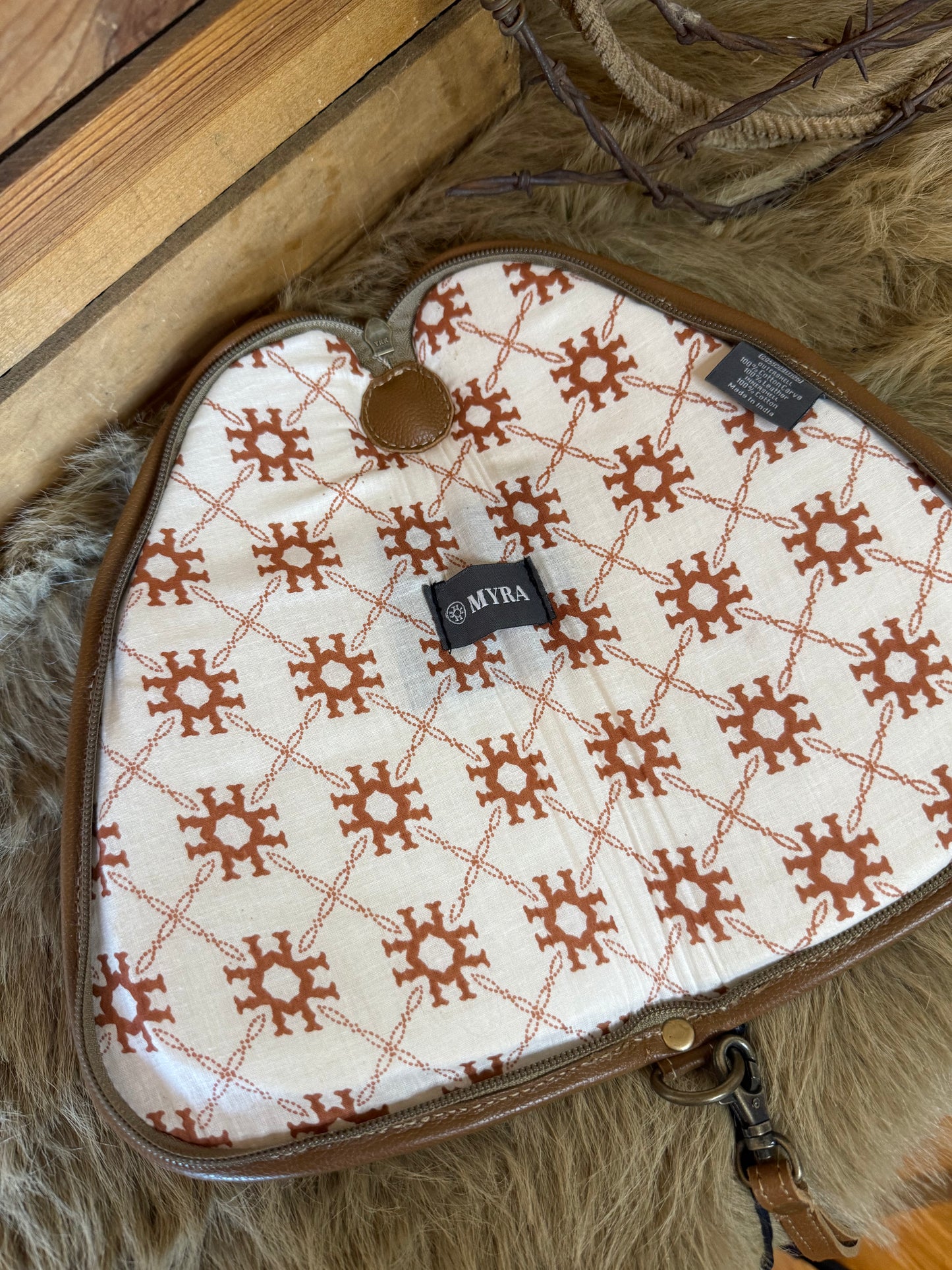 Cowhide and Tooled Leather Western Gun Case; Custom Branded