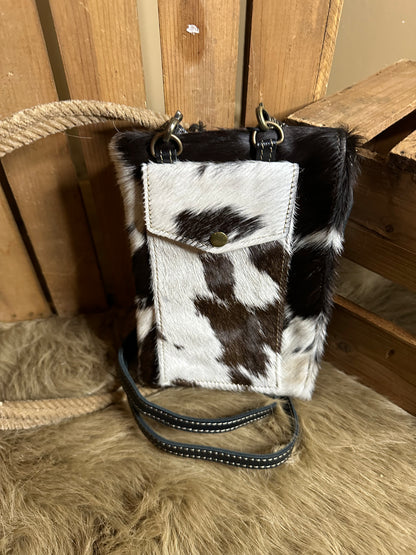 Custom Branded Cowhide Phone Bag