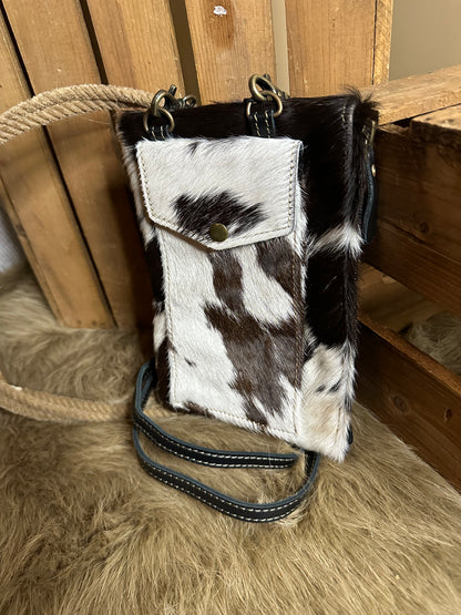 Custom Branded Cowhide Phone Bag