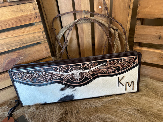 Custom Branded Cowhide Western Jewelry Case, The Classy Cowgirl Case