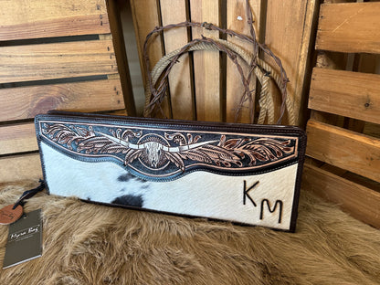 Custom Branded Cowhide Western Jewelry Case, The Classy Cowgirl Case