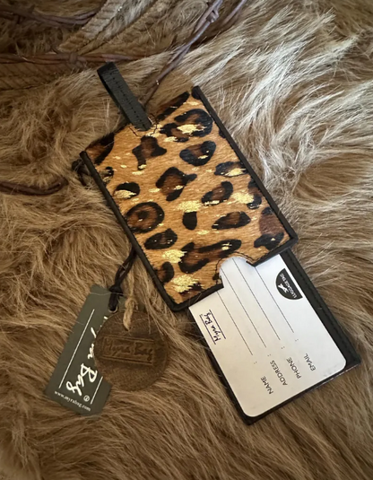 Custom Branded Cowhide Luggage Tag