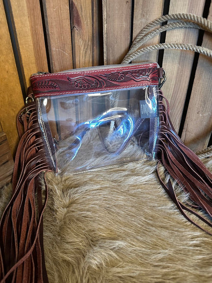 Western Clear Crossbody Stadium Bag