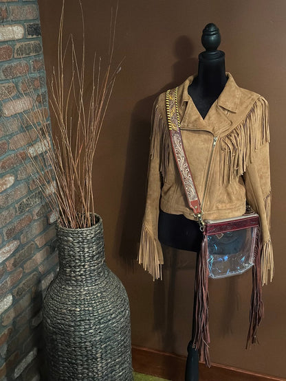 Western Clear Crossbody Stadium Bag