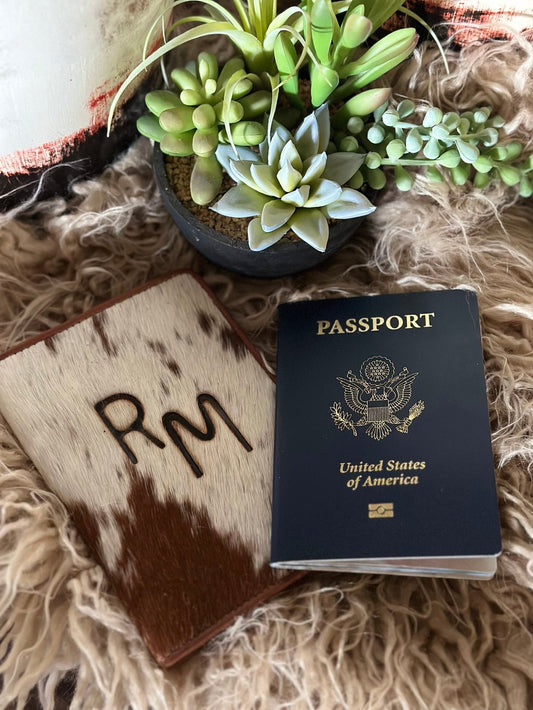 Custom Branded Cowhide Passport Holder