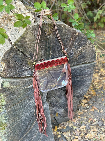 Western Clear Crossbody Stadium Bag