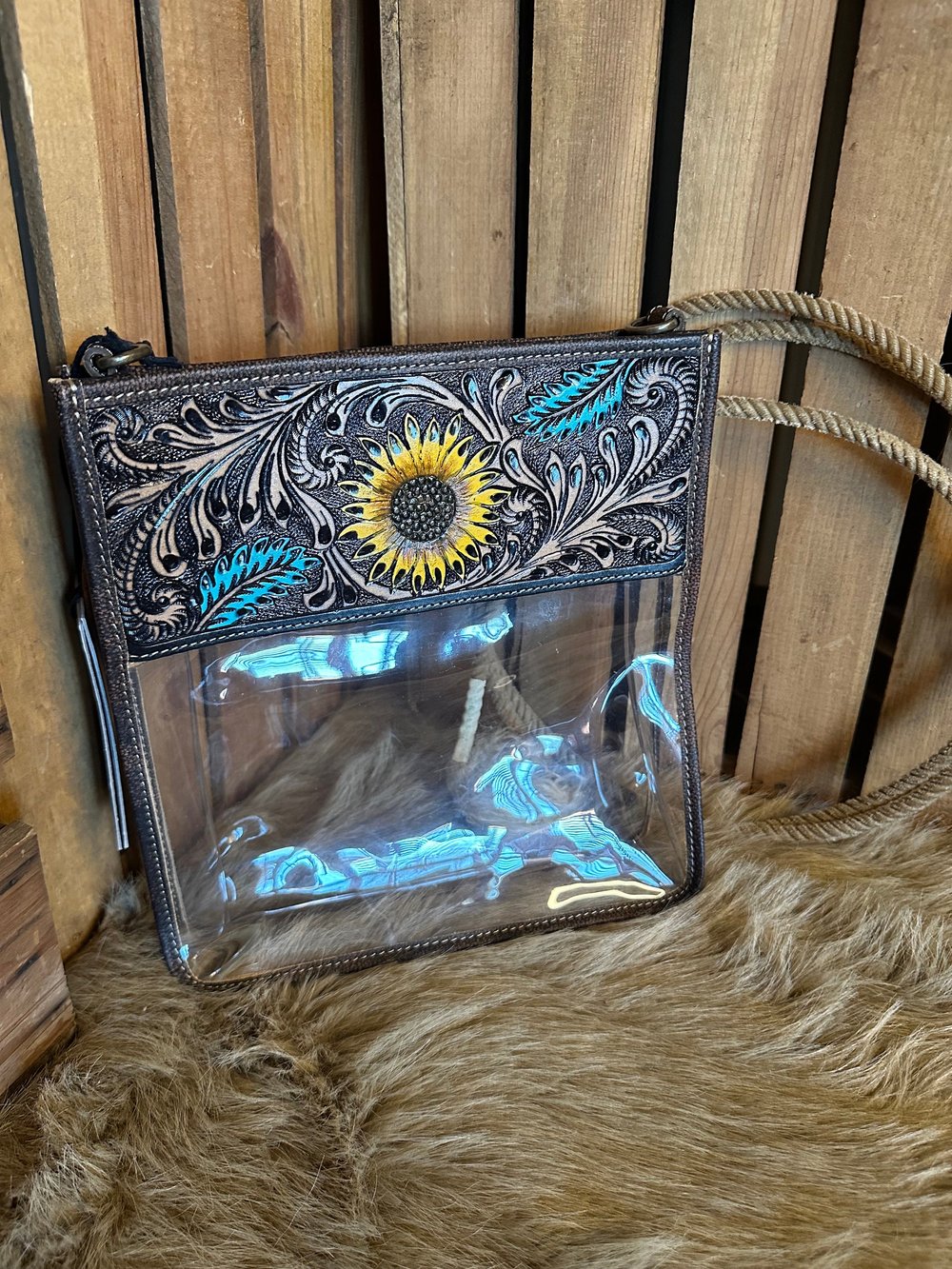 Clear Crossbody Concert  Bag, The Aloha Bag