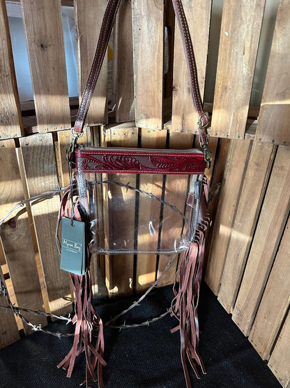 Western Clear Crossbody Stadium Bag