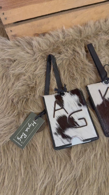 Custom Branded Cowhide Luggage Tag